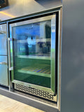 Large Beverage One Zone Glass Door cabinet for an Olea outdoor kitchen pod