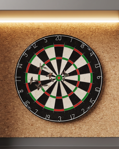 Illuminated dartboard alcove