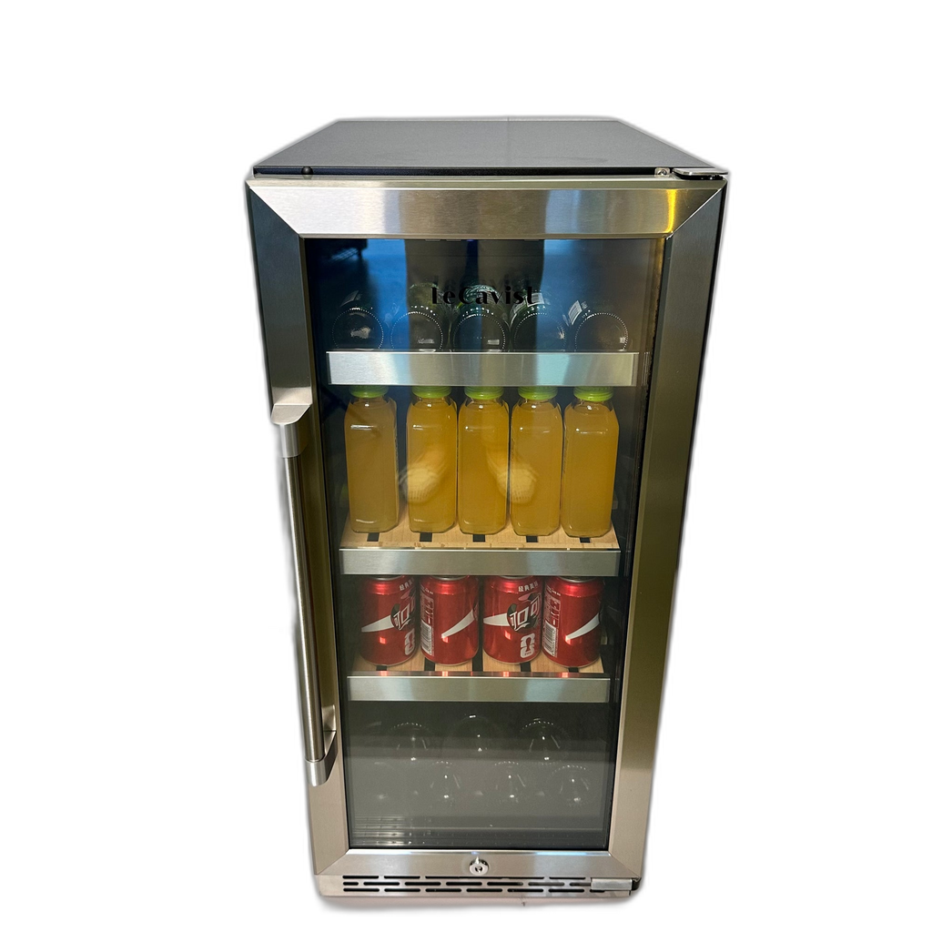 Beverage One Zone Glass Door cabinet for an OLEA outdoor kitchen pod