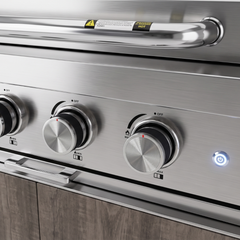 4-burner gas barbecue