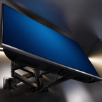 Articulated bracket behind the outdoor television — OLEA 24 Grey
