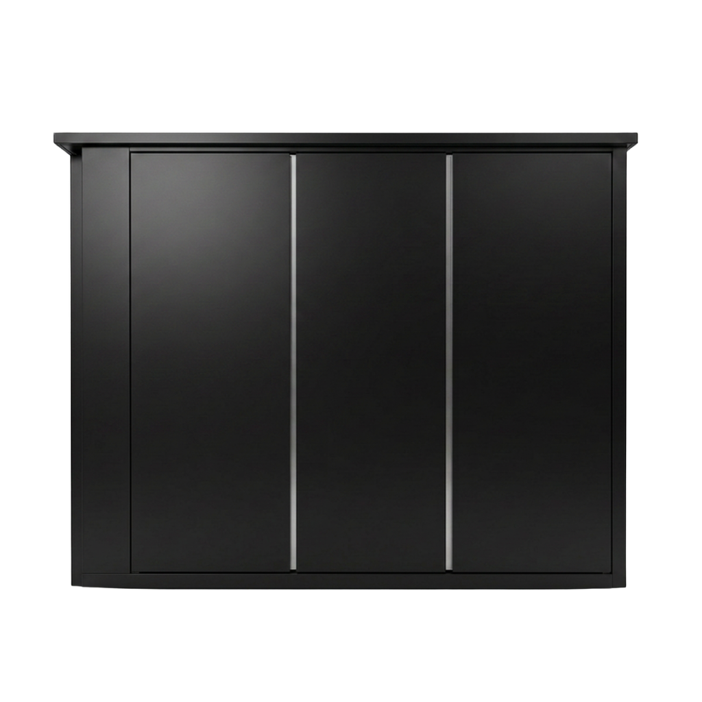 OLEA 36 Black outdoor kitchen pod, 3.2 m, canopy open