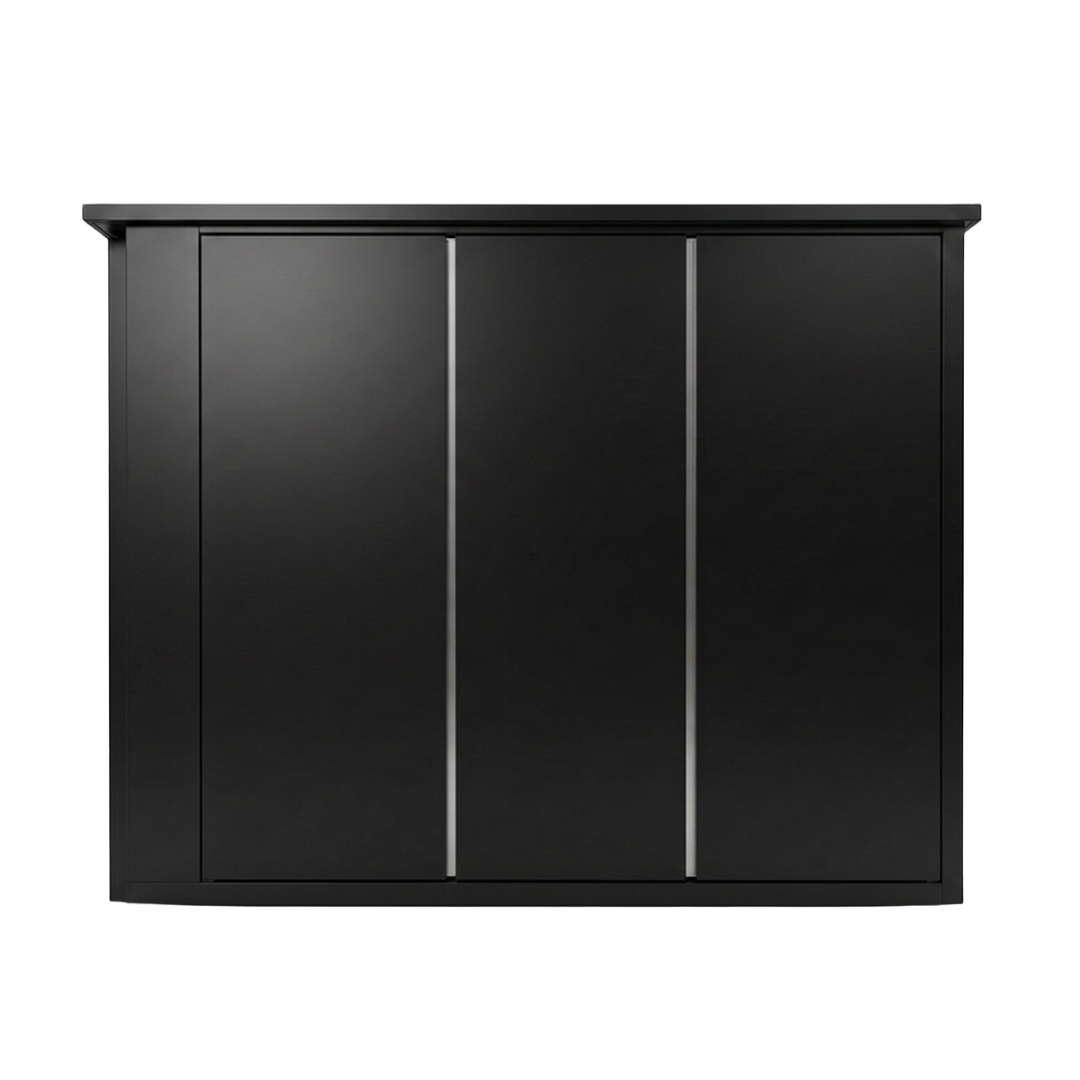 OLEA 36 Black outdoor kitchen pod, 3.2 m, canopy open
