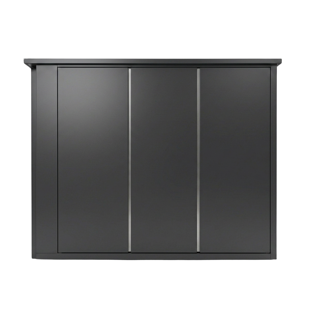 OLEA 36 Grey outdoor kitchen pod, 3.2 m, canopy open