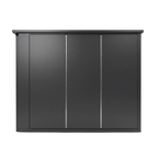 OLEA 36 Grey outdoor kitchen pod, 3.2 m, canopy open