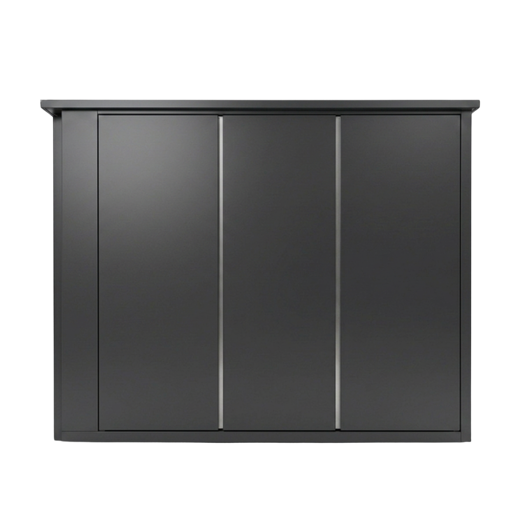 OLEA 36 Grey outdoor kitchen pod, 3.2 m, canopy open