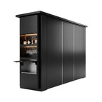OLEA 38 Black outdoor kitchen pod, 3.9 m, canopy open