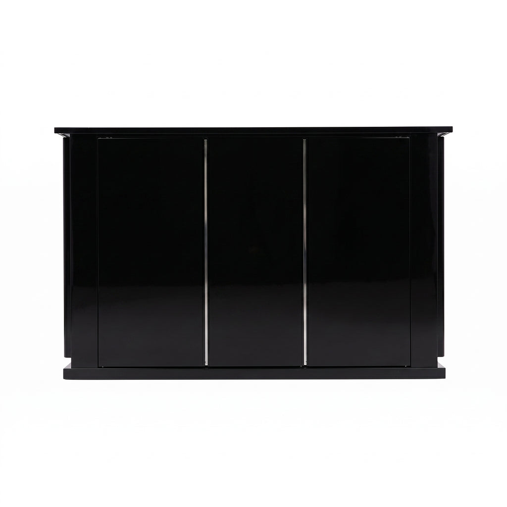 OLEA 38 Black outdoor kitchen pod, 3.9 m, canopy open
