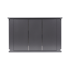 OLEA 38 Grey outdoor kitchen pod, 3.9 m, canopy open