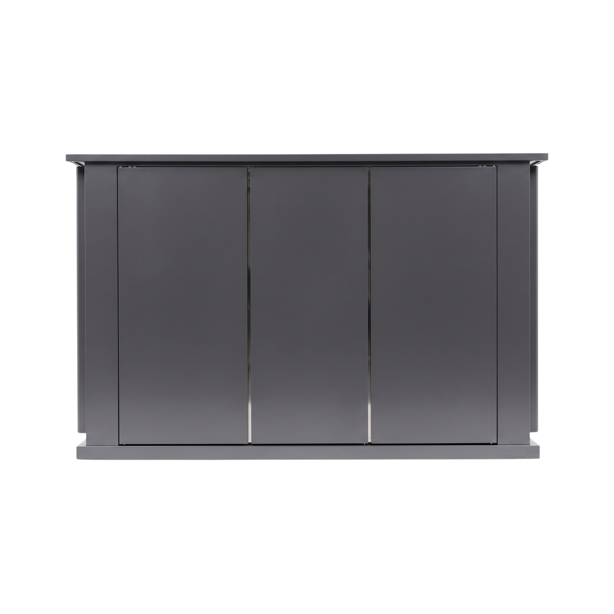 OLEA 38 Grey outdoor kitchen pod, 3.9 m, canopy open