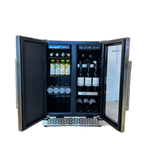 Wine and beverage cabinet for an OLEA outdoor kitchen pod